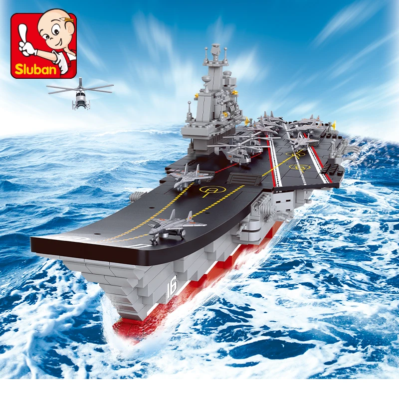Sluban Blocks 0388 Technic авианосцы совместимые с LGSet наборы подводных лодок строительные