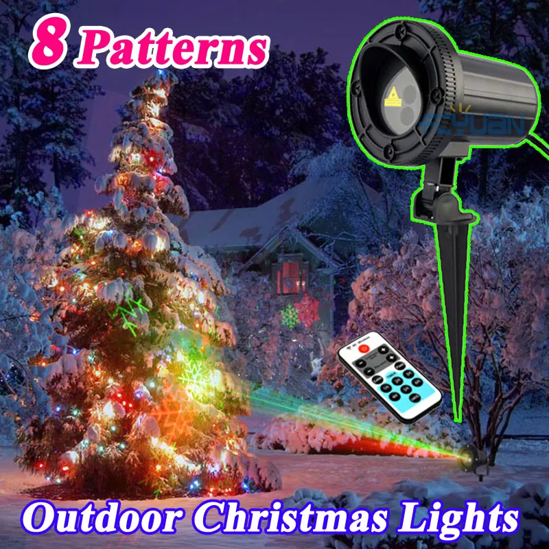 

Outdoor Holiday Laser Light Projectors Christmas Theme Patterns Garden Lawn Landscape Decoration Lights Waterproof IP68