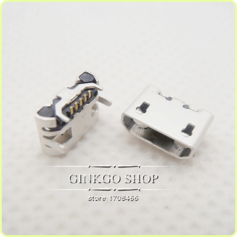 50 шт./лот 4 фута DIP 5P SMD микро USB разъем V8 порт зарядки гнездо маленький быстроходный