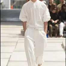 M-4XL весна и осень новые модные свободные Мужская подиум модели показывают комбинезон широкие штаны стилист плюс размер Комбинезоны