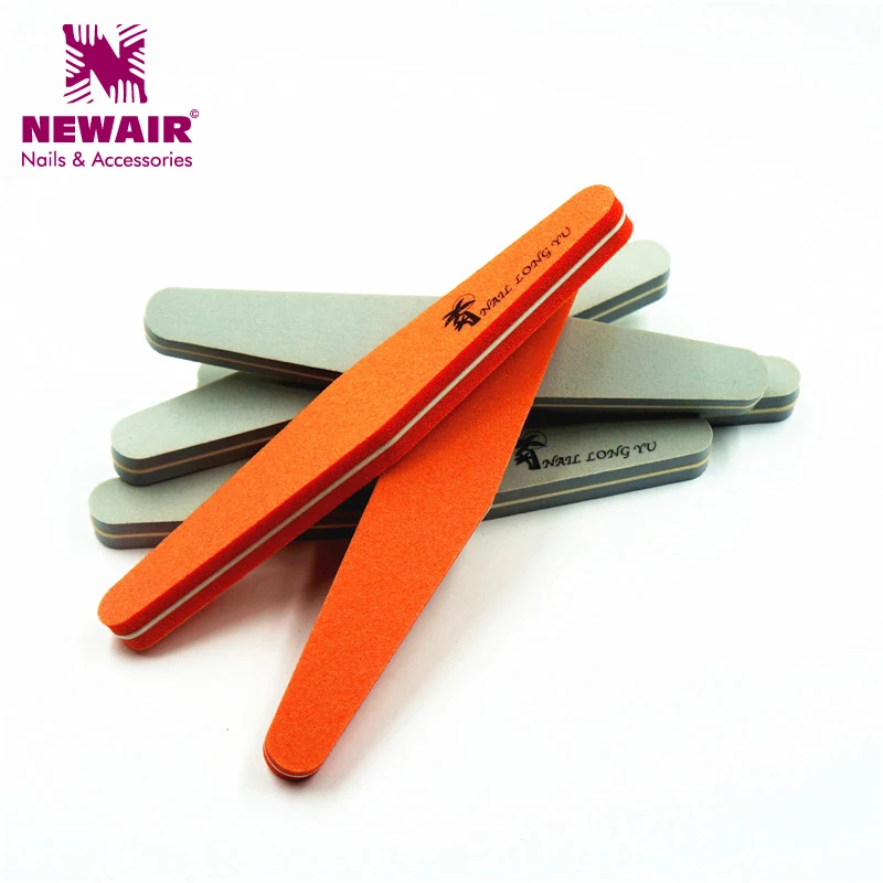 New Orange Nail File Sanding Block Buffer Manicure Nail Polish Files