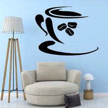 DIY Art coffee Home Decoration Accessories vinyl Stickers Decor Wall Decals