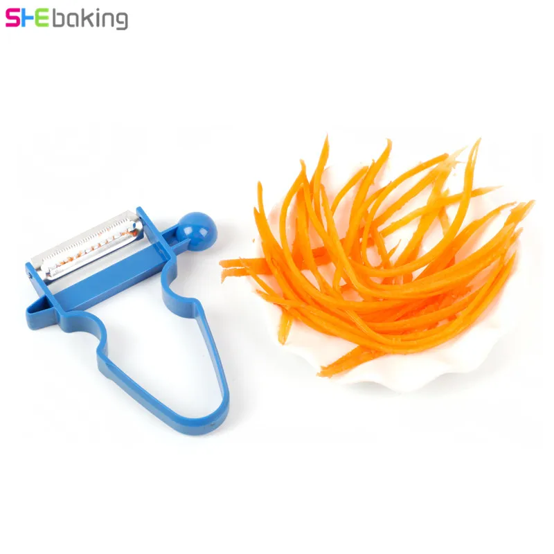 Shebaking 3 قطعة السحر الثلاثي مقشرة القطاعة التقطيع جوليان Multifuction الخضار الفاكهة البطاطس البصل القاطع Zesters أدوات المطبخ Shebaking 3 قطعة السحر الثلاثي مقشرة القطاعة التقطيع جوليان Multifuction الخضار الفاكهة البطاطس البصل القاطع Zesters أدوات المطبخ