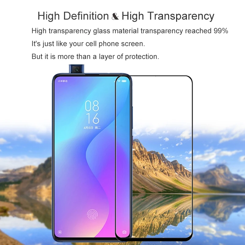 2 шт Полное покрытие закаленное стекло для XIAOMI Redmi K20 9H защита экрана на Защитное стекло для Redmi K20 Pro пленка
