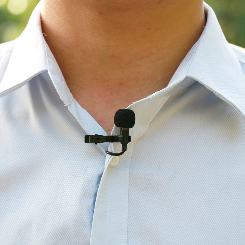 Ulanzi Arimic петличный микрофон с отворотом, клип-на Hands-free 3,5 мм разъем конденсаторный микрофон для iPhone 7 7 Plus 6 для интервью лекций