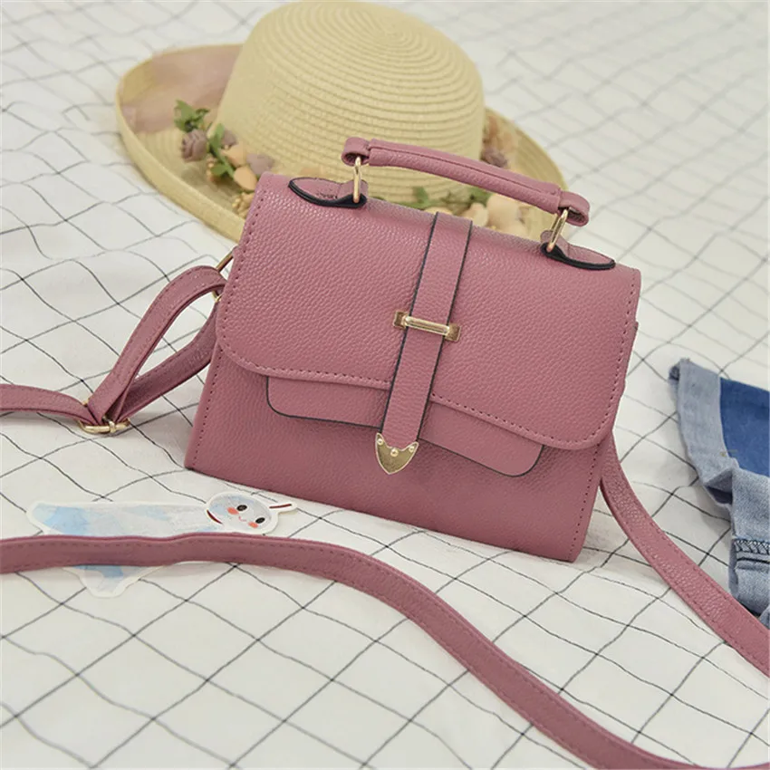 

Wholesale New Design Simple Leather Shoulder Bag Casual Ladies Bags Handbag