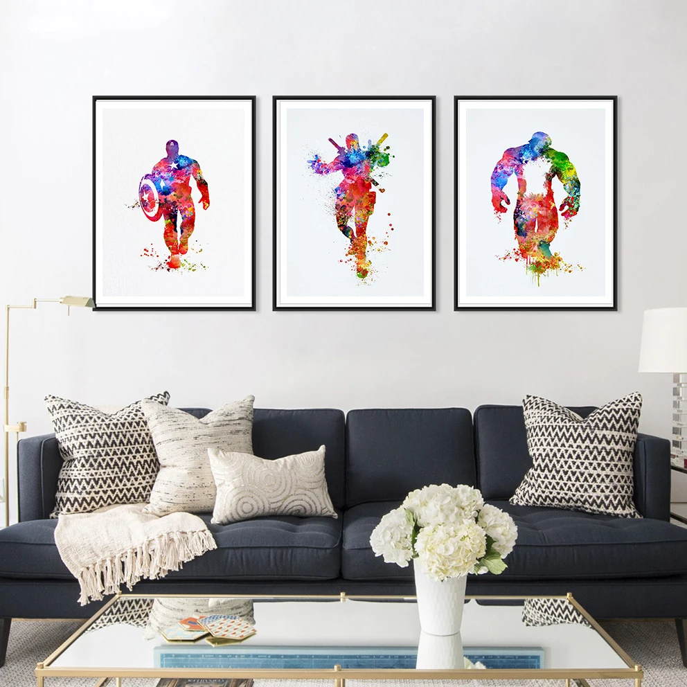 

Movie Superhero Deadpool Poster Canvas Art Print Painting Children Bedroom Wall picture Home Decor