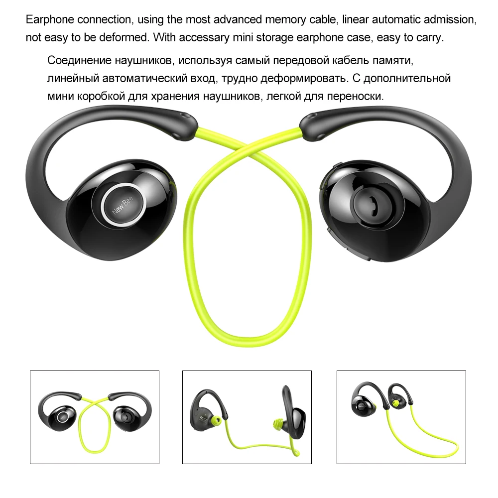 Новинка, Bee гарнитура, Спортивные Bluetooth наушники, беспроводные наушники, дизайн улитки, HiFi наушники с микрофоном, шагомером, приложение для телефона