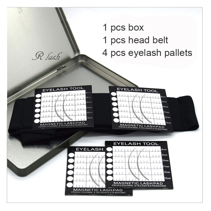 Магнитная повязка на голову, акриловый поддон для ресниц, коврик для ресниц для наращивания ресниц