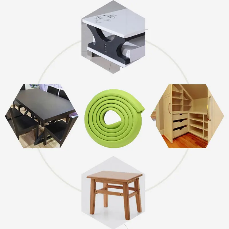 Child Protection 2M Length Stripe Anti-collision Strip Baby Child  Safety Edge Furniture Corner Security Child Lock