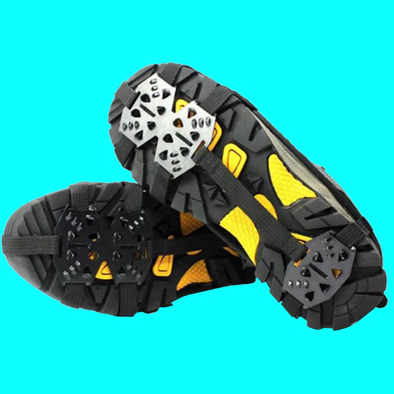 

Pair Ice Snow Shoes Gripper Spikes Overshoes Climbing Grip Crampon Cleat