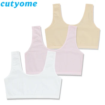 

Kids Bra For Teenage Girls Children Underwear Cotton Solid Color Small Young School Student Vest Bras Teen Girl Summer Clothing