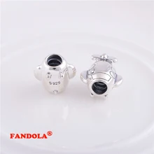 Подходит для Pandora шармы браслеты самолет бусины стерлингового серебра 925 ювелирные изделия