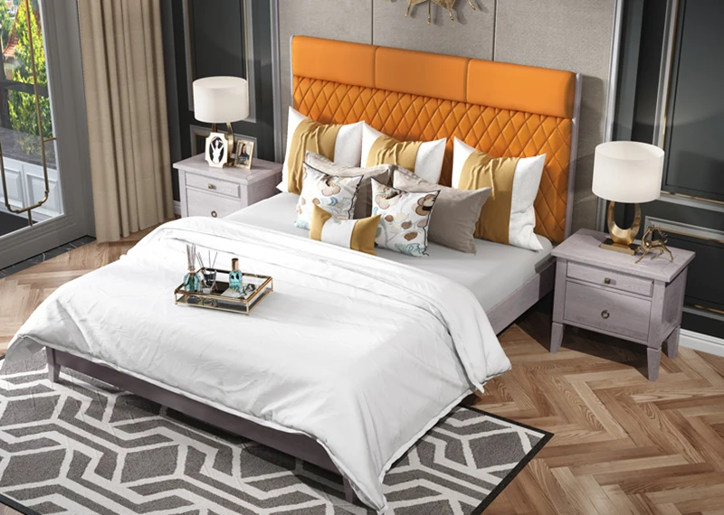 Прямая поставка от китайских производителей мебели США мягкая кровать двуспальная кровать современная мягкая