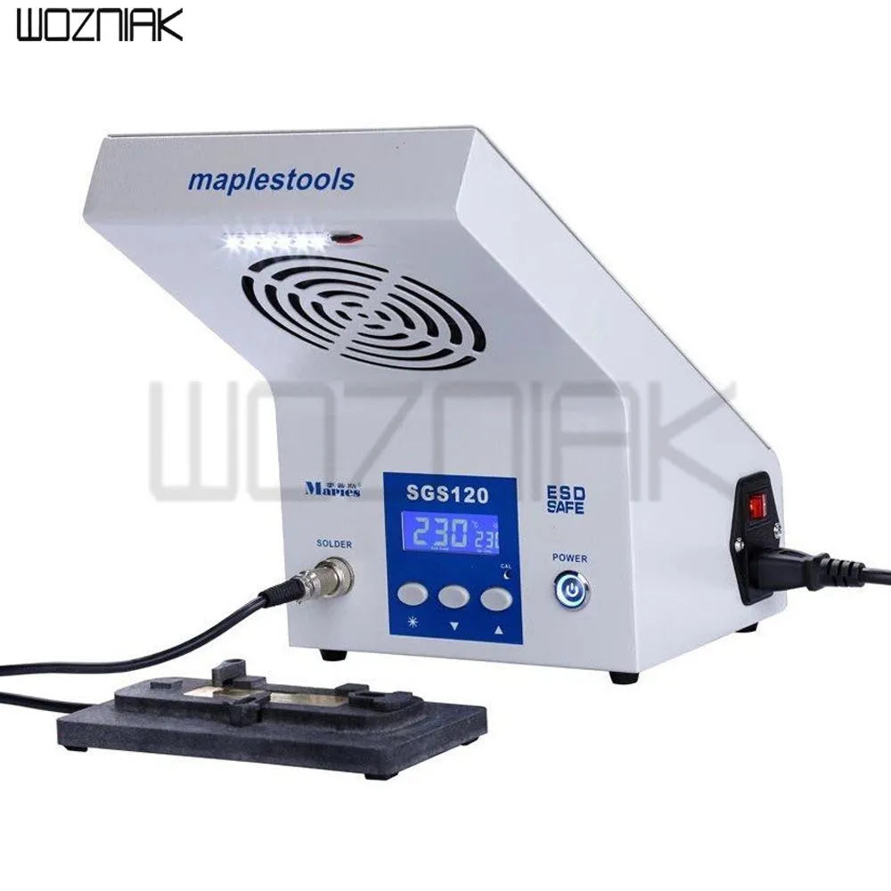  SGS120X Desoldering Rework Station Solder Platform With Smoking Device For IPhone Motherboard CPU C