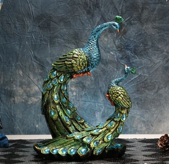 

room cabinet peacock lucky high-grade wedding gifts are modern Chinese style decoration decoration Home Furnishing