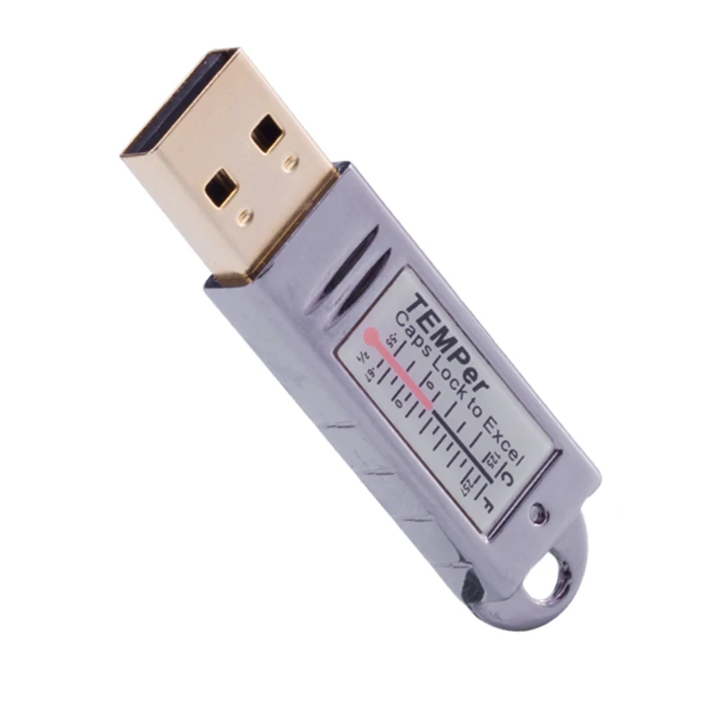 

Gold TEMPer USB PC Thermometer -55~125C Waterproof Farm Greenhouse Market Indoor Temperature Sensor Data Recorder Laptop Monitor
