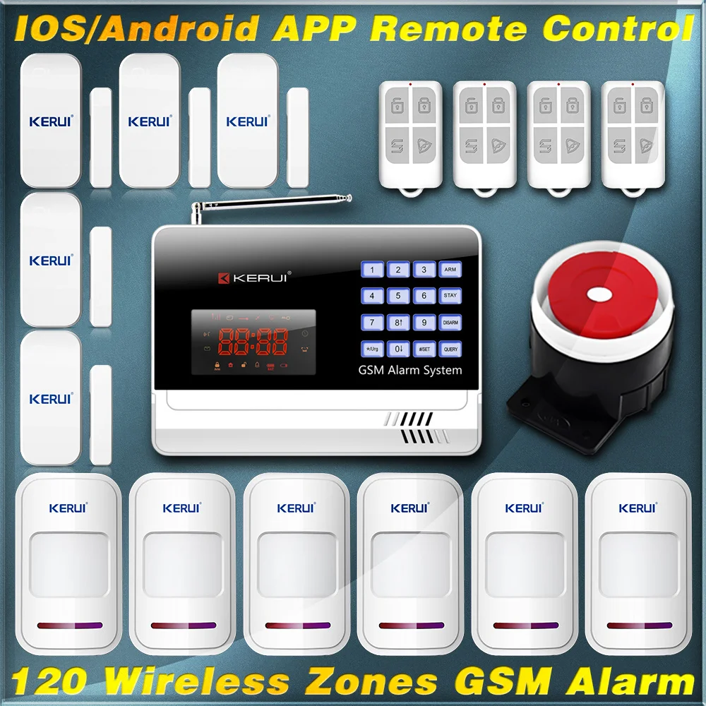 KERUI N6120G English/ Russian/Spanish Voice 120 Wireless Zone Home