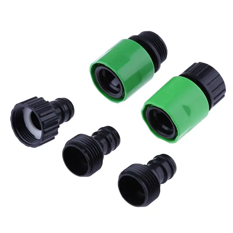 5pcs Hose Fittings Water Pipe Joint Connector Adapter Garden Lawn
