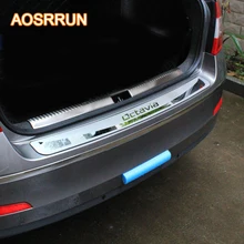 Aosrrun для Skoda Octavia A7 2015-2017 седан-Stying после охраны задний бампер багажник гвардии порога пластины автомобиля Аксессуары
