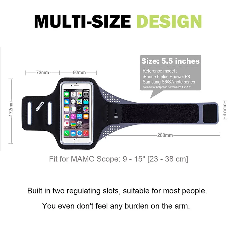 Lycra Soft Armband for iPhone 7 Plus 6 6s Plus  Phone Arm Bag Running 8 (2)