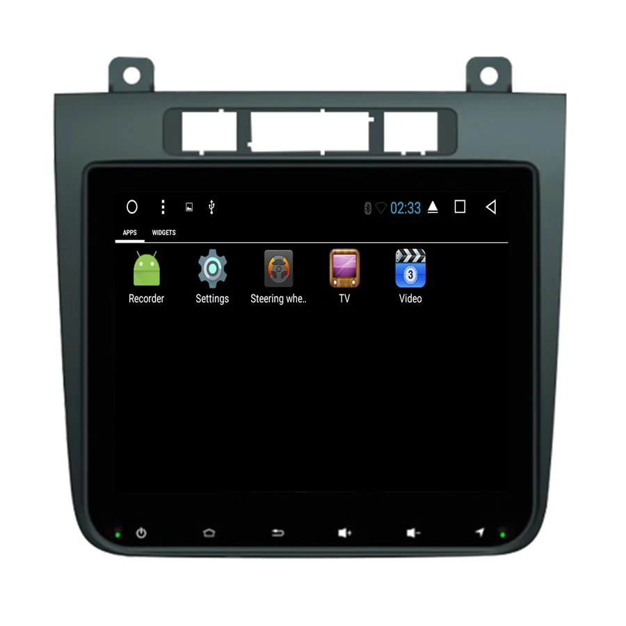 Sale Asvegen Touch Screen Android 7.1 Quad Core Car Radio Multimedia Player Stereo GPS Navigation For Volkswagen  Touareg 2011-2015 2