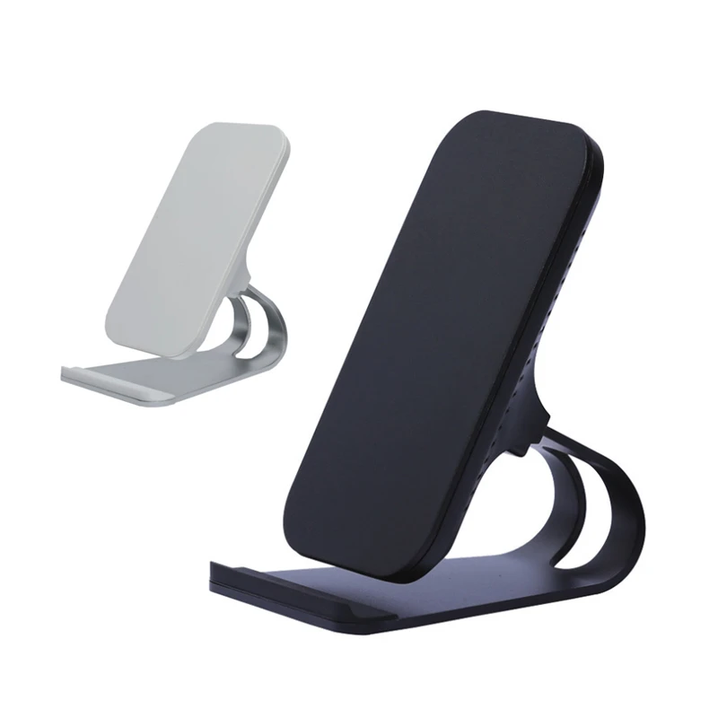 10 W تشى اللاسلكية شاحن سريع شحن العمودي الهاتف المحمول حامل مكتبي 2-لفائف سريع شاحن لاسلكي مع أضواء LED