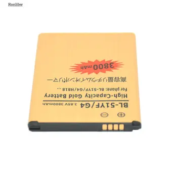 

Ronlibw 3500mAh Gold BL-51YF Replacement Battery For LG G4 H818 H818N VS999 F500 F500S F500K F500L H815 Cell Phone Batte
