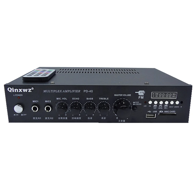 PD 40 Fixed Voltage Amplifier 40W fixed impedance amp with radio music