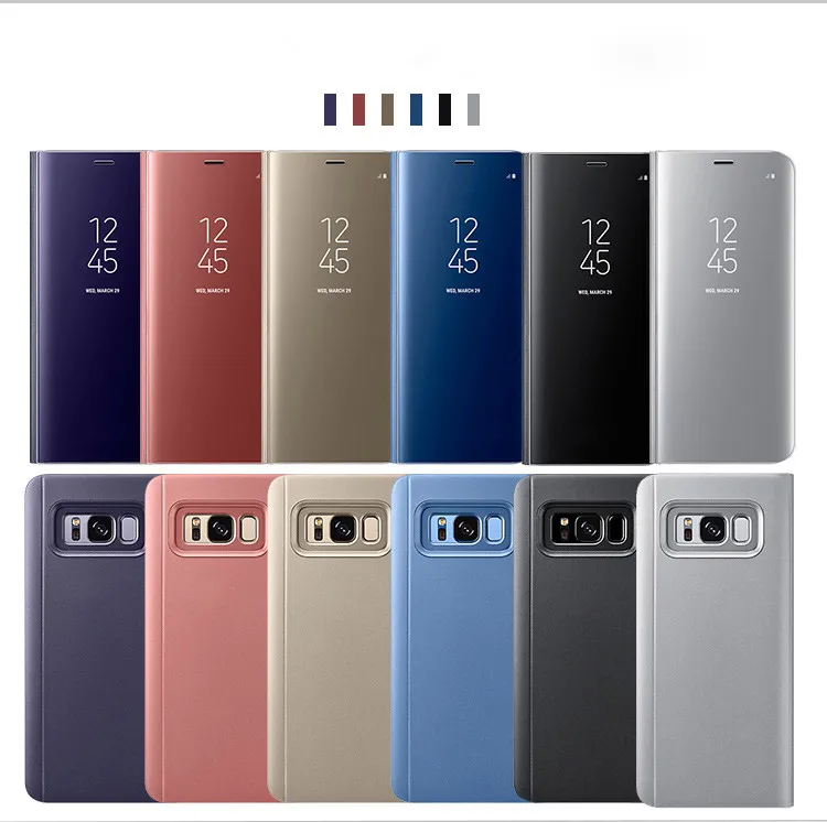 Для Samsung Galaxy S6 edge S7 Edge S8 S8Plus S9 S9plus Оригинальный Роскошный прозрачный зеркальный