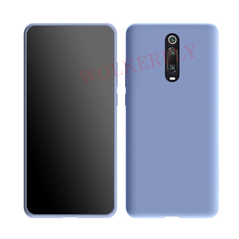 Жидкий силиконовый чехол для Xiao mi Red mi 7 7A 6 6A Note 7 7S K20 Pro Летний чехол для Xiaomi mi 9T Pro mi 9 SE mi 8 A2 Lite 6X чехол - Цвет: Light Purple