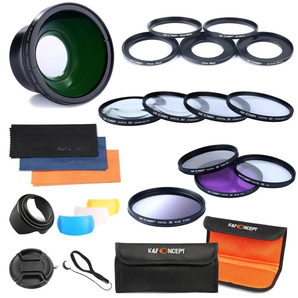 LingoFoto 30-25/26/28/37/42/46/49/52/55/58mm Step Up & Step Down Rings Adapter For Lens And Filter 30-55 Filter Adapter Ring 30mm Lens To 55mm Filters