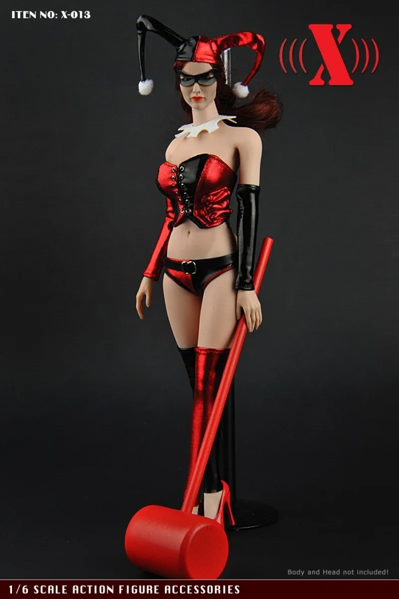 

X-TOYS X-013 1/6 Batman Harley Quinn Joker Cosplay Set for 12inch Phicen Jiaoudoll Verycool Action Figure DIY