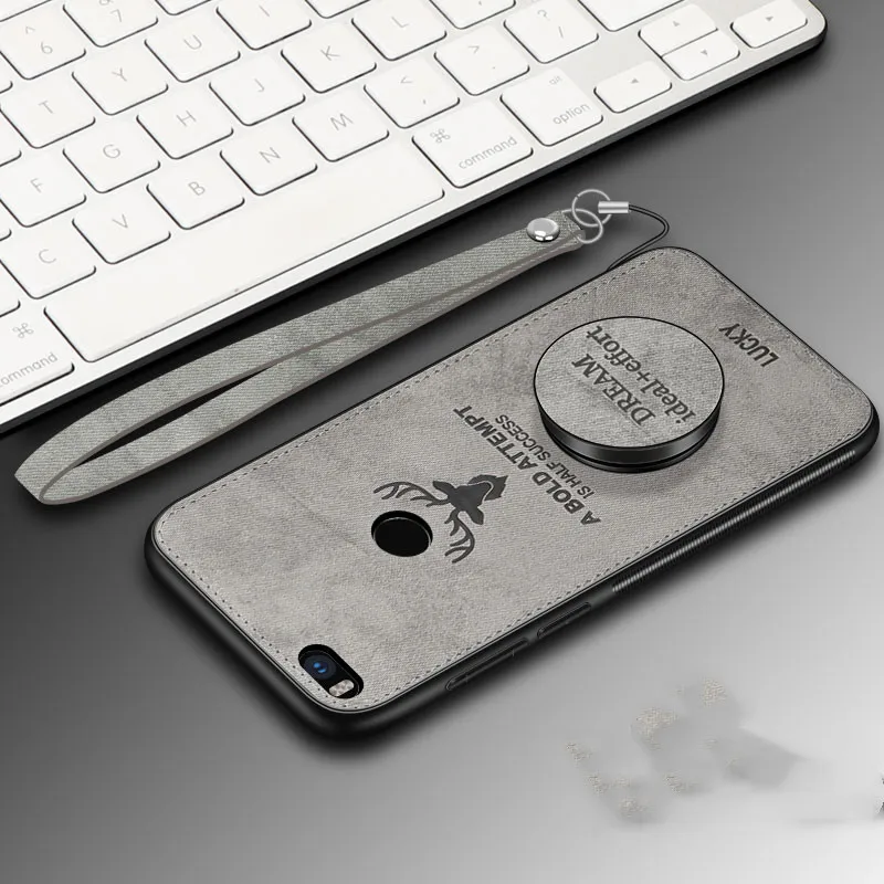 

Silicone Xiaomi Mi Max 2 Case Cover Xiaomi Mi Max2 Case Soft TPU Patterned Fabric Back Protective Case Xiaomi Mi Max 2