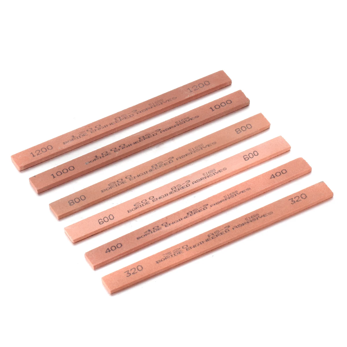 

6PCS/Set Grit 320 400 600 800 1000 1200 White Corundum Whetstone High Quality Jade Grinding Sand Oil Stone for Polishing