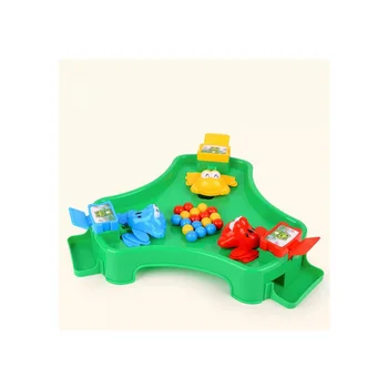 

Table Game Toy Frog Eating Bean Race Grab Food Contest Desktop Interactive Game Brain Training Educational Toys for 3 Players