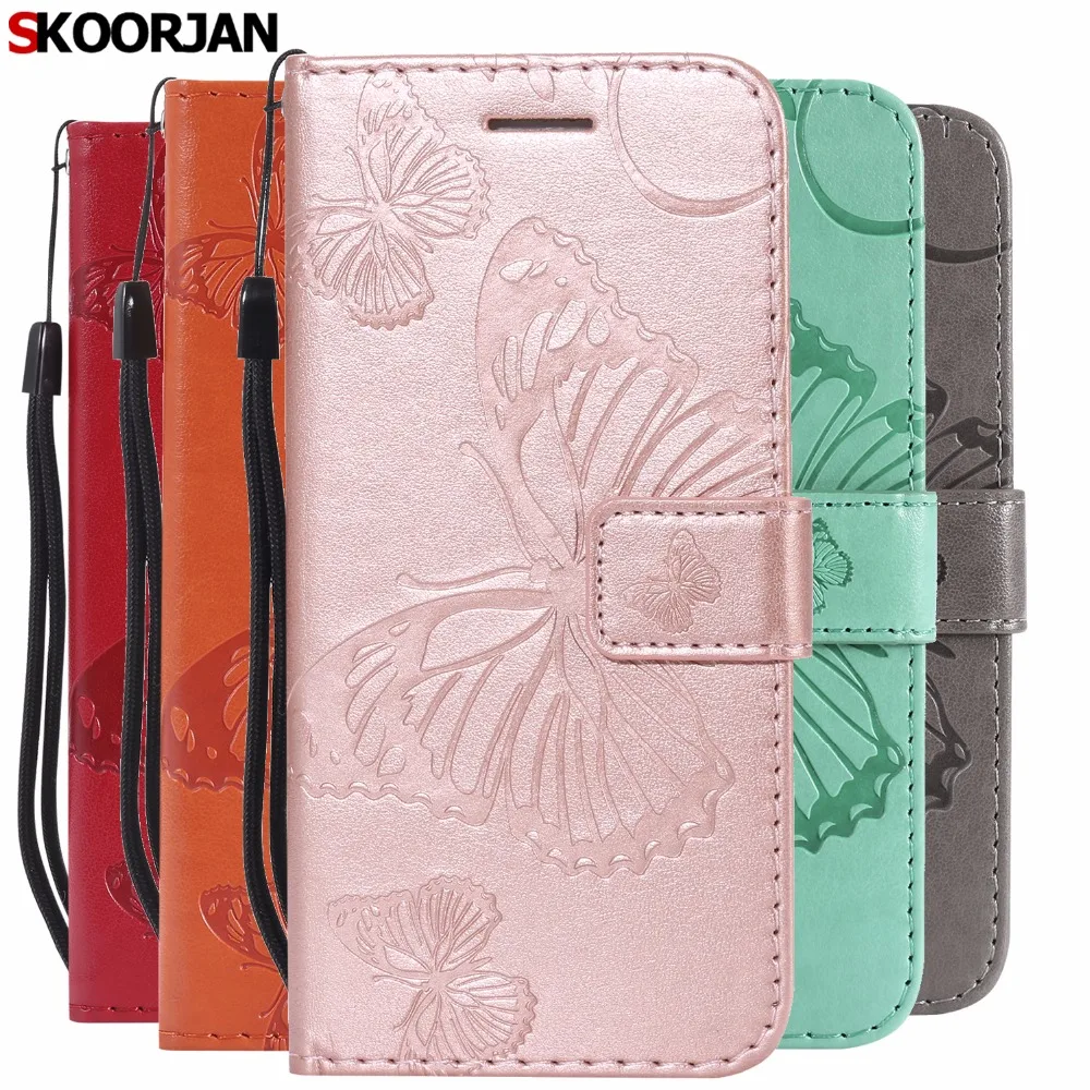 SKOORJAN для 3D Бабочка шаблоны Флип кожаный чехол СПС samsung Galaxy Note 4 N910F N910H N910C подставка