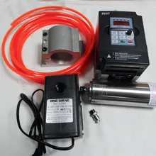 800 Вт с водяным охлаждением ЧПУ шпинделя комплект 8000~ 24000 об./мин. 220 В 2.9A 133~ 400 Гц d58* 196 мм ER11 GDS800 III и 1.5KW vfd инвертор