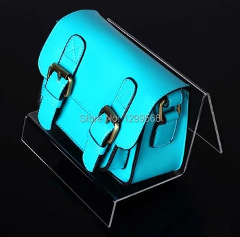 

5pcs Free shipping high quality clear acrylic purse display stand shoes handbag jewelry tablet wallet display holder rack