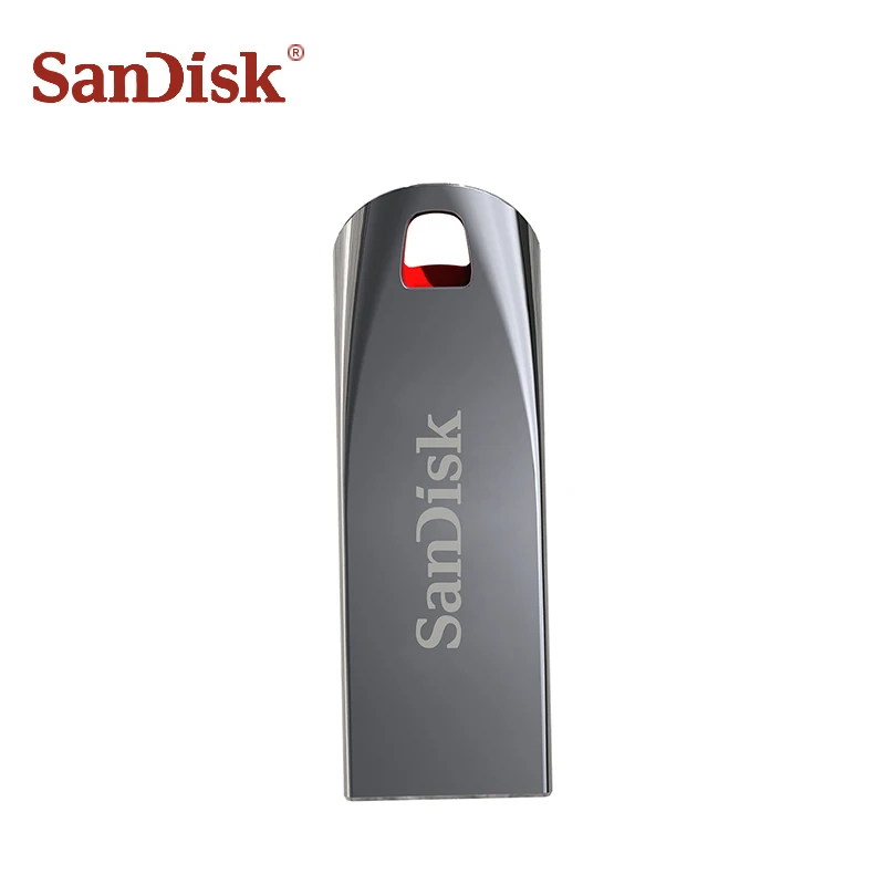 SanDisk металлический USB флеш-накопитель 64 ГБ 32 ГБ USB 2,0 Флешка 16 ГБ 8 ГБ флеш-карта памяти, Флеш накопитель usb флешка