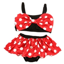 2Pcs font b Kids b font Baby Girls Dress Swimming Trunk Cute Dot font b Swimsuit