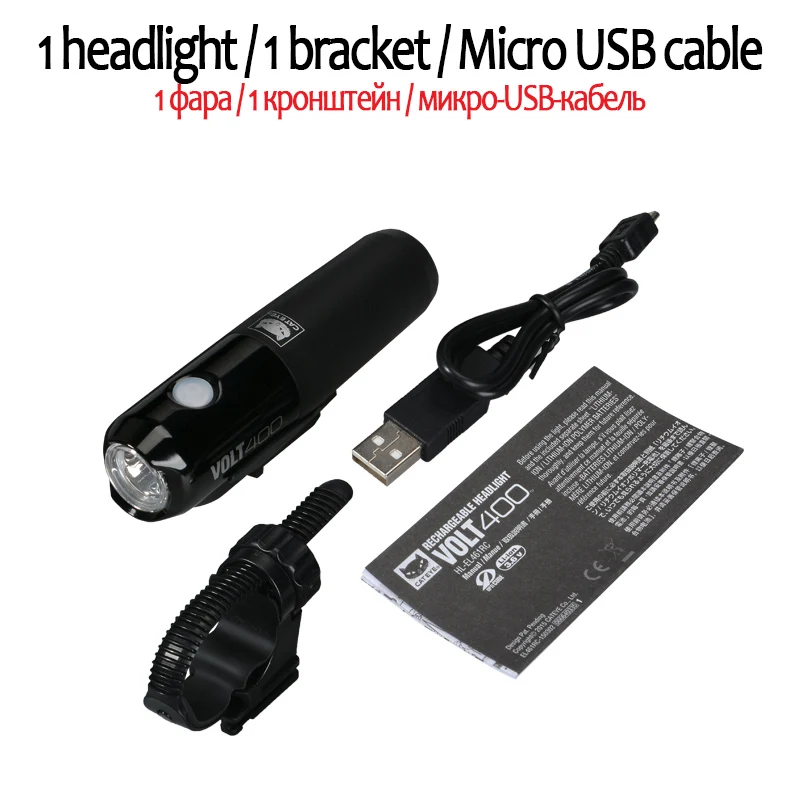 Excellent CATEYE Usb Rechargeable Bike Light Front Handlebar Cycling Lamp Light Waterproof Flashlight Torch Headlight Bicycle Accessories 5