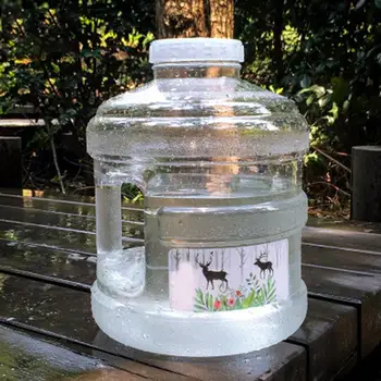 

11.3L portable bucket Round PC Car Bucket Self Driving Thickening Transparent Bucket Outdoor Camping Water Storage Container