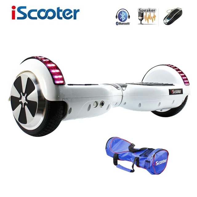 Best price at $203 Cheap Bluetooth Hoverboard Electric Skateboard 2 Wheels Smart steering-wheel Self Balance Scooter Balance Hover board with LED UL2272