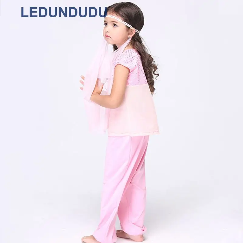 Kids Pink Lace Princess Cosplay Costumes Girls Ballet Dress Childres Dance Dress Fancy Party Suit   (17)