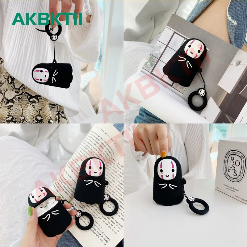 

AKBKTII Faceless male for Airpods case Bluetooth Wireless Earphone case for Apple Airpods 2 Charging Box Protective Cover