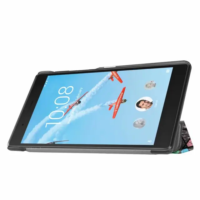 Чехол для lenovo tab 7 эфирные TB-7304F/I/X Funda подставка для планшета защитная Tab7 эфирные 7304F 7304I 7304 чехол флип+ ручка