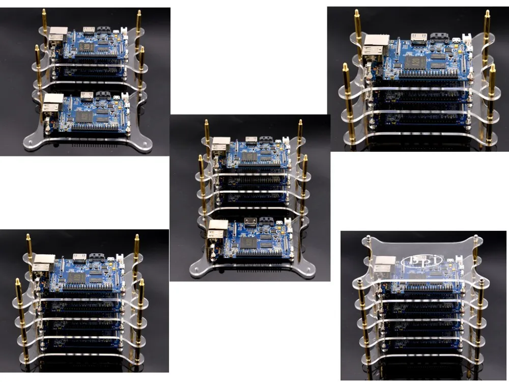 Новейшие хорошего качества четыре слоя акриловый прозрачный чехол/коробка Совместимость с бананом Pi M1, M1 +, m2, M3 доска