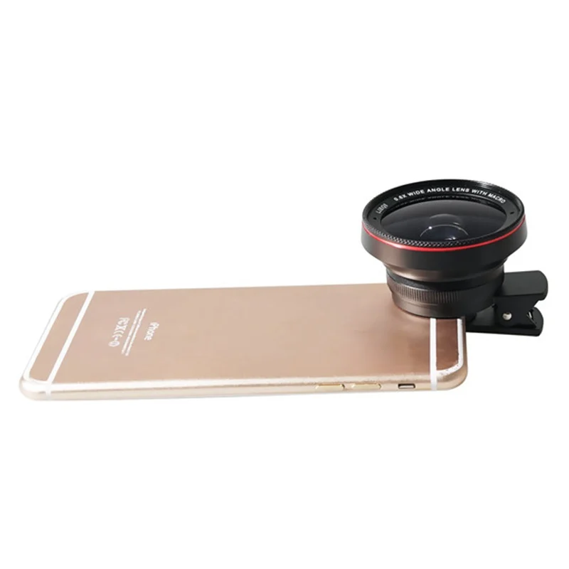 Bakeey LIEQI LQ-025 2-в-1 объектив Kit 0.6X Широкий формат+ 15X макро Камера объектив с универсальным клипом для iPhone xiao Mi Air Чехол для телефона