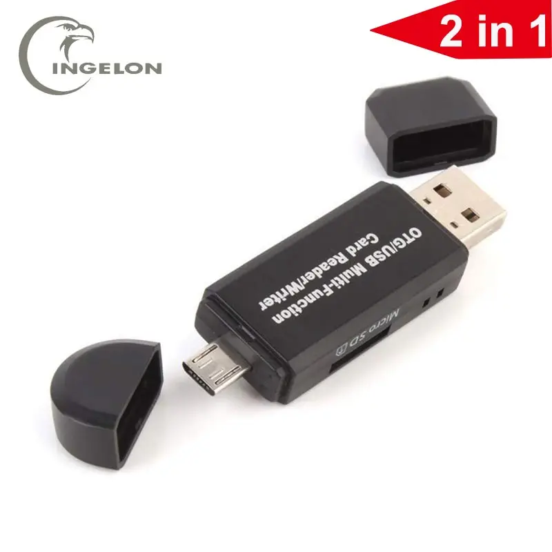 картридер 2019 Новое поступление USB 2,0 2 в 1 Мультифункциональный кардридер SD карта TF Triplet OTG кардридер адаптер для Macbook Pro #22